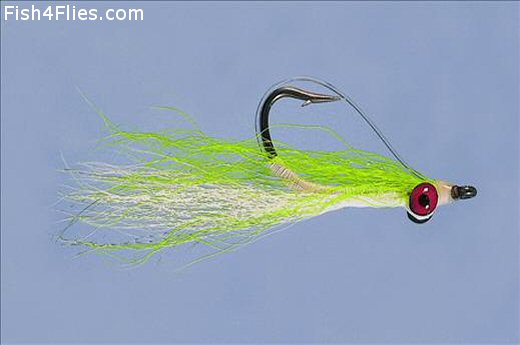 Deep Minnow Chartreuse and White