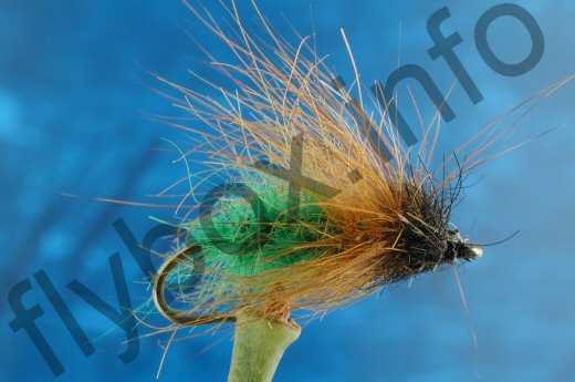 Hairy Green Caddis Larva