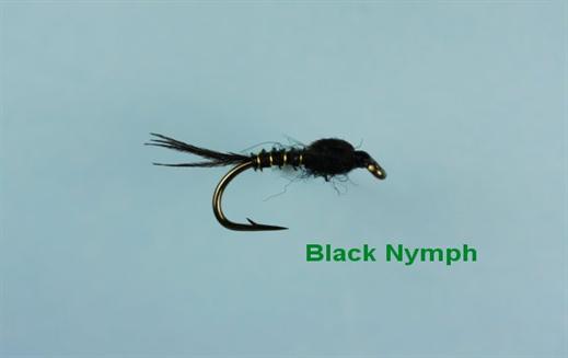 Black Weighted Nymph Fly - Fishing Flies with Fish4Flies Europe