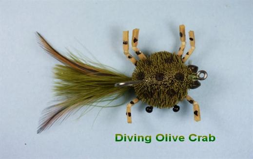 Diving Olive Crab
