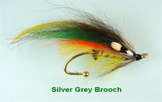 Silver Grey Brooch Pin
