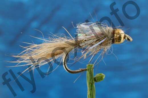 Tungsten Pearly Light Hares Ear Nymph